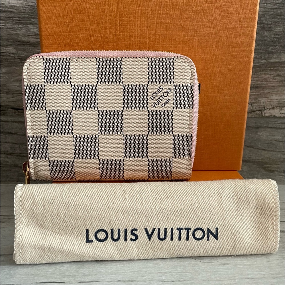 🤍🌸 Louis Vuitton Zippy Coin Purse in Damer Azur 🤍🌸